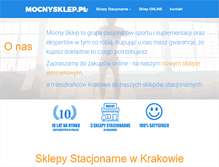 Tablet Screenshot of mocnysklep.pl